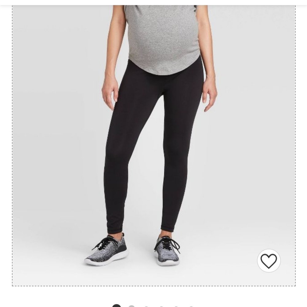Isabel maternity black leggings, XXL